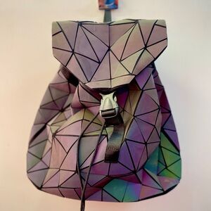 Rave Iridescent Geometric Backpack